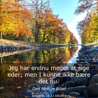 Picture 03 - Johannes 16:12 DA1871 - Jeg har endnu meget at sige eder; men I kunne - Bible Verse Picture