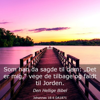 Picture 03 - Johannes 18:6 DA1871 - Som han da sagde til dem: „Det er mig,“ vege - Bible Verse Picture