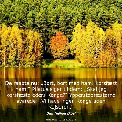 Picture 03 - Johannes 19:15 DA1871 - De raabte nu: „Bort, bort med ham! korsfæst - Bible Verse Picture