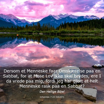 Picture 03 - Johannes 7:23 DA1871 - Dersom et Menneske faar Omskærelse paa en - Bible Verse Picture