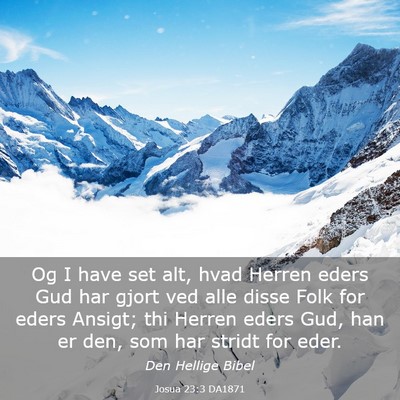 Picture 03 - Josua 23:3 DA1871 - Og I have set alt, hvad Herren eders Gud har - Bible Verse Picture