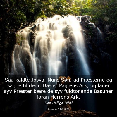 Picture 03 - Josua 6:6 DA1871 - Saa kaldte Josva, Nuns Søn, ad Præsterne og - Bible Verse Picture