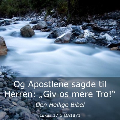Picture 03 - Lukas 17:5 DA1871 - Og Apostlene sagde til Herren: „Giv os mere - Bible Verse Picture