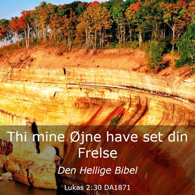 Picture 03 - Lukas 2:30 DA1871 - Thi mine Øjne have set din - Bible Verse Picture