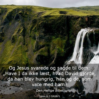 Picture 03 - Lukas 6:3 DA1871 - Og Jesus svarede og sagde til dem: „Have I da - Bible Verse Picture