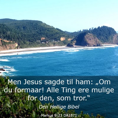 Picture 03 - Markus 9:23 DA1871 - Men Jesus sagde til ham: „Om du formaar! Alle - Bible Verse Picture
