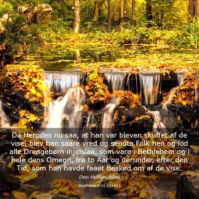 Picture 03 - Matthæus 2:16 DA1871 - Da Herodes nu saa, at han var bleven skuffet af - Bible Verse Picture
