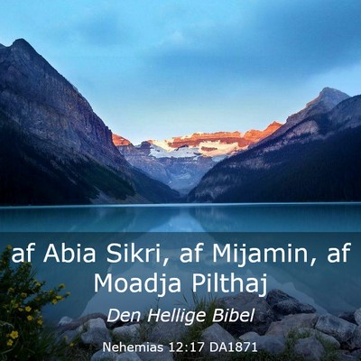 Picture 03 - Nehemias 12:17 DA1871 - af Abia Sikri, af Mijamin, af Moadja - Bible Verse Picture