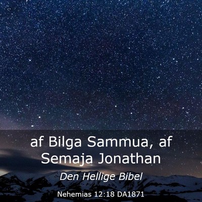 Picture 03 - Nehemias 12:18 DA1871 - af Bilga Sammua, af Semaja - Bible Verse Picture