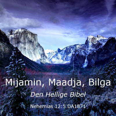 Picture 03 - Nehemias 12:5 DA1871 - Mijamin, Maadja, - Bible Verse Picture