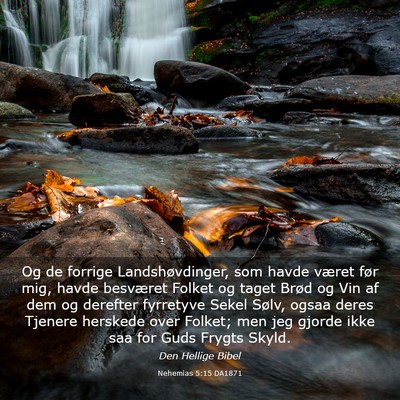 Picture 03 - Nehemias 5:15 DA1871 - Og de forrige Landshøvdinger, som havde været - Bible Verse Picture