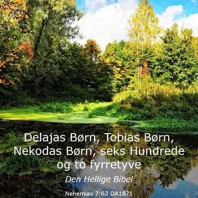 Picture 03 - Nehemias 7:62 DA1871 - Delajas Børn, Tobias Børn, Nekodas Børn, seks - Bible Verse Picture
