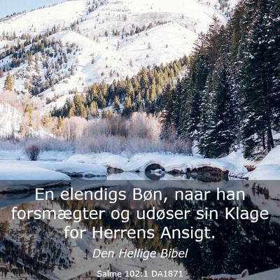 Picture 03 - Salme 102:1 DA1871 - En elendigs Bøn, naar han forsmægter og udøser - Bible Verse Picture