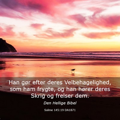 Picture 03 - Salme 145:19 DA1871 - Han gør efter deres Velbehagelighed, som ham - Bible Verse Picture