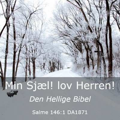 Picture 03 - Salme 146:1 DA1871 - Min Sjæl! lov - Bible Verse Picture