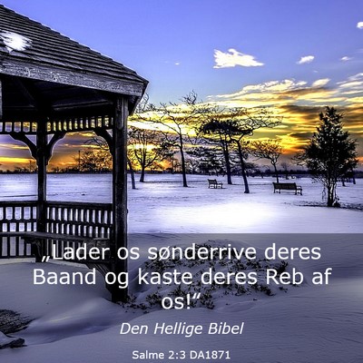 Picture 03 - Salme 2:3 DA1871 - „Lader os sønderrive deres Baand og kaste - Bible Verse Picture