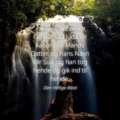 Picture 04 - 1 Mosebog 38:2 DA1871 - Og der saa Juda en kananitisk Mands Datter, og - Bible Verse Picture