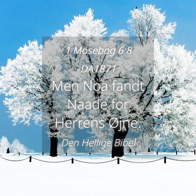 Picture 04 - 1 Mosebog 6:8 DA1871 - Men Noa fandt Naade for Herrens - Bible Verse Picture