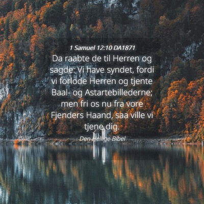 Picture 04 - 1 Samuel 12:10 DA1871 - Da raabte de til Herren og sagde: Vi have syndet, - Bible Verse Picture