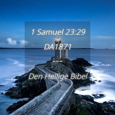 Picture 04 - 1 Samuel 23:29 DA1871 -  - Bible Verse Picture