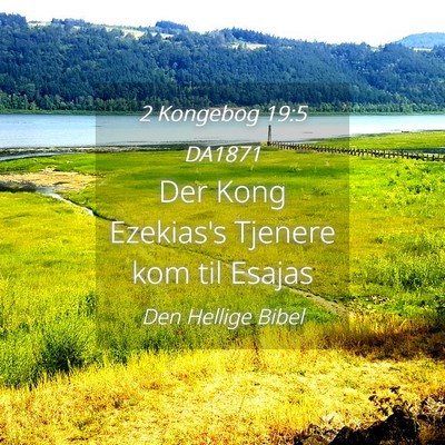 Picture 04 - 2 Kongebog 19:5 DA1871 - Der Kong Ezekias's Tjenere kom til - Bible Verse Picture