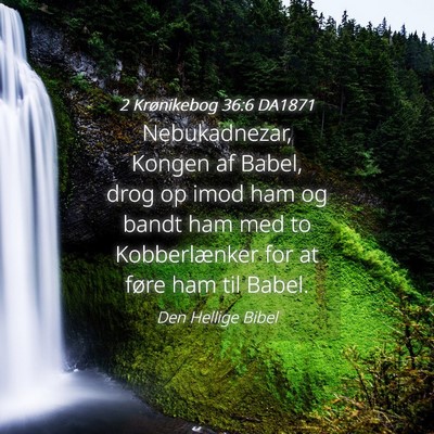Picture 04 - 2 Krønikebog 36:6 DA1871 - Nebukadnezar, Kongen af Babel, drog op imod ham - Bible Verse Picture