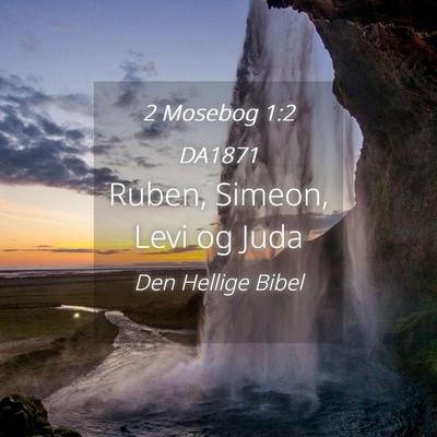 Picture 04 - 2 Mosebog 1:2 DA1871 - Ruben, Simeon, Levi og - Bible Verse Picture