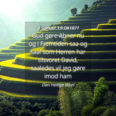 Picture 04 - 2 Samuel 3:9 DA1871 - Gud gøre Abner nu og i Fremtiden saa og saa! som - Bible Verse Picture