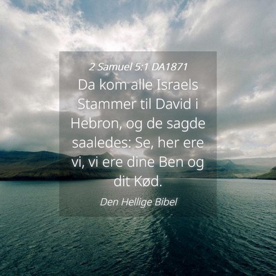 Picture 04 - 2 Samuel 5:1 DA1871 - Da kom alle Israels Stammer til David i Hebron, - Bible Verse Picture