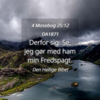 Picture 04 - 4 Mosebog 25:12 DA1871 - Derfor sig: Se, jeg gør med ham min - Bible Verse Picture