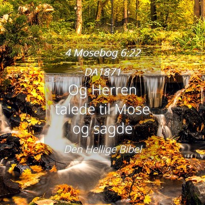 Picture 04 - 4 Mosebog 6:22 DA1871 - Og Herren talede til Mose og - Bible Verse Picture