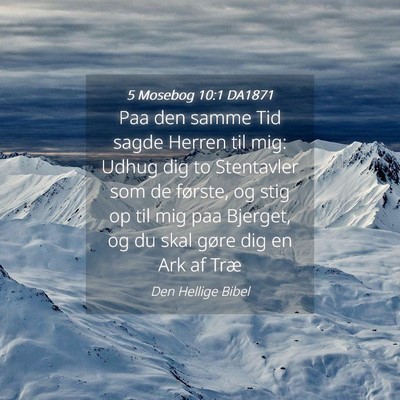 Picture 04 - 5 Mosebog 10:1 DA1871 - Paa den samme Tid sagde Herren til mig: Udhug dig - Bible Verse Picture