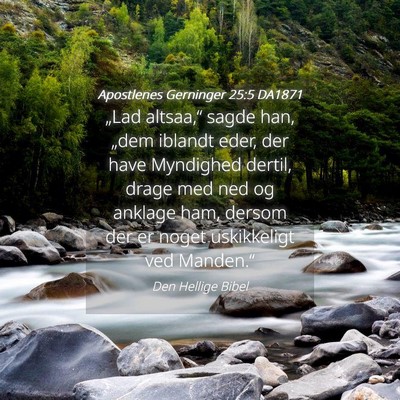 Picture 04 - Apostlenes Gerninger 25:5 DA1871 - „Lad altsaa,“ sagde han, „dem iblandt eder, - Bible Verse Picture