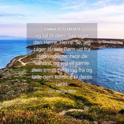Picture 04 - Ezekiel 37:21 DA1871 - og tal til dem: Saa siger den Herre, Herre: Se, - Bible Verse Picture