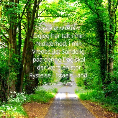 Picture 04 - Ezekiel 38:19 DA1871 - Ogjeg har talt i min Nidkærhed, i min Vredes - Bible Verse Picture