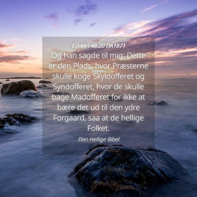 Picture 04 - Ezekiel 46:20 DA1871 - Og han sagde til mig: Dette er den Plads, hvor - Bible Verse Picture