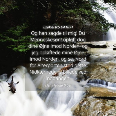 Picture 04 - Ezekiel 8:5 DA1871 - Og han sagde til mig: Du Menneskesøn! opløft - Bible Verse Picture