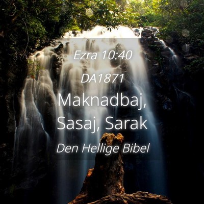 Picture 04 - Ezra 10:40 DA1871 - Maknadbaj, Sasaj, - Bible Verse Picture