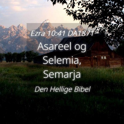 Picture 04 - Ezra 10:41 DA1871 - Asareel og Selemia, - Bible Verse Picture