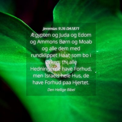 Picture 04 - Jeremias 9:26 DA1871 - Ægypten og Juda og Edom og Ammons Børn og Moab - Bible Verse Picture