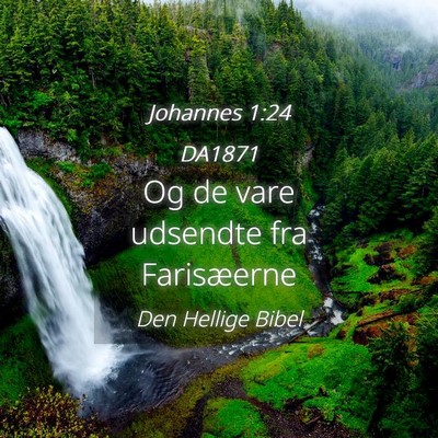 Picture 04 - Johannes 1:24 DA1871 - Og de vare udsendte fra - Bible Verse Picture