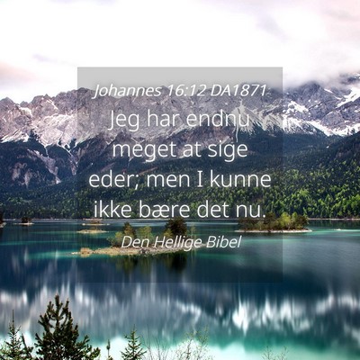 Picture 04 - Johannes 16:12 DA1871 - Jeg har endnu meget at sige eder; men I kunne - Bible Verse Picture