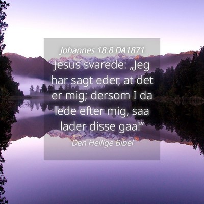 Picture 04 - Johannes 18:8 DA1871 - Jesus svarede: „Jeg har sagt eder, at det er - Bible Verse Picture