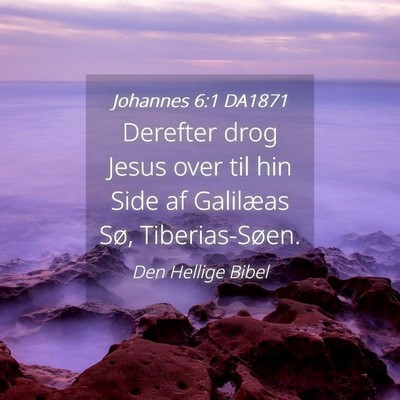 Picture 04 - Johannes 6:1 DA1871 - Derefter drog Jesus over til hin Side af - Bible Verse Picture