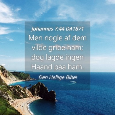 Picture 04 - Johannes 7:44 DA1871 - Men nogle af dem vilde gribe ham; dog lagde ingen - Bible Verse Picture