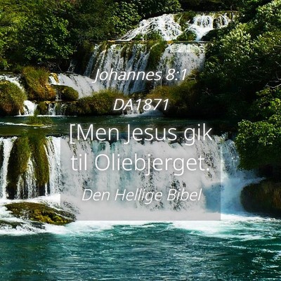 Picture 04 - Johannes 8:1 DA1871 - [Men Jesus gik til - Bible Verse Picture