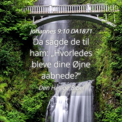 Picture 04 - Johannes 9:10 DA1871 - Da sagde de til ham: „Hvorledes bleve dine - Bible Verse Picture