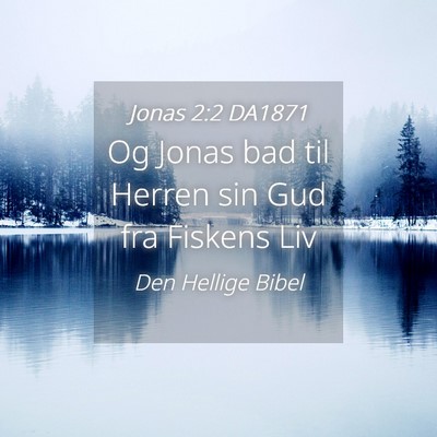 Picture 04 - Jonas 2:2 DA1871 - Og Jonas bad til Herren sin Gud fra Fiskens - Bible Verse Picture
