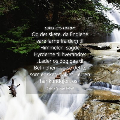 Picture 04 - Lukas 2:15 DA1871 - Og det skete, da Englene vare farne fra dem til - Bible Verse Picture