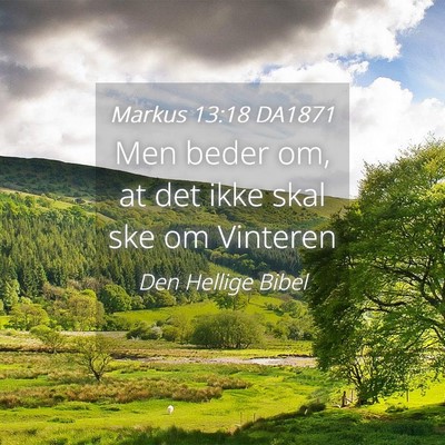 Picture 04 - Markus 13:18 DA1871 - Men beder om, at det ikke skal ske om - Bible Verse Picture